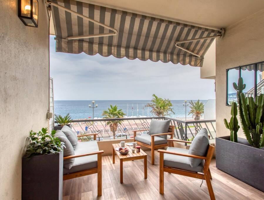 L39 Promenade Des Anglais, Vue Mer/terrasse&wifi * Nizza